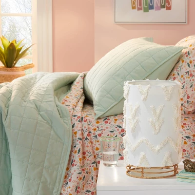 Boho Rattan Cylinder Kids' Nightlight - Pillowfort™ 3 Boho Rattan Cylinder Kids' Nightlight - Pillowfort™