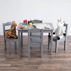 5pc Kids' Wood Table And Chair Set - Humble Crew -Baby Products GUEST 0825c7c9 91b2 49ed a97d 78b3fe890149