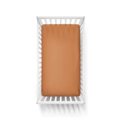 Goumikids Viscose Made From Bamboo + Organic Cotton Crib Sheet