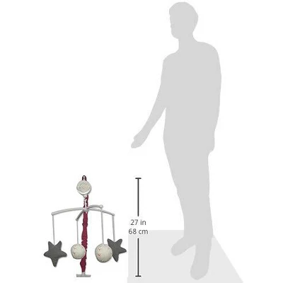 Bacati - Baseball Red/Grey Musical Mobile 3 Bacati - Baseball Red/Grey Musical Mobile