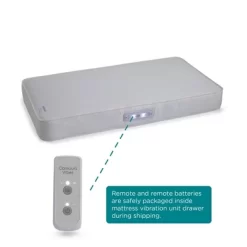 Contours Vibes 2-Stage Soothing Vibrations Crib Mattress And Toddler Mattress - White -Baby Products GUEST 0c328b99 bec1 4511 a91b fb8a1e48ed70