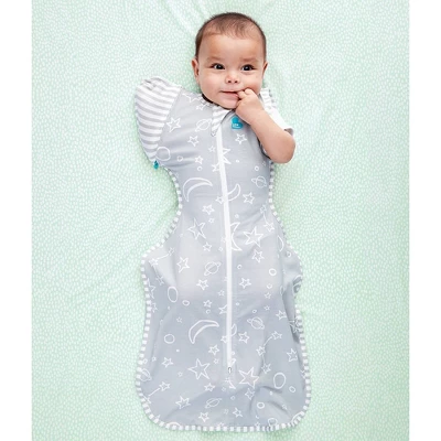 Love To Dream Swaddle Wrap - Moon And Stars Gray 4 Love To Dream Swaddle Wrap - Moon And Stars Gray - Image 2