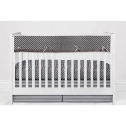 Bacati - Elephants White/Gray 10 Pc Crib Bedding Set With Long Rail Guard Cover 21 Bacati - Elephants White/Gray 10 Pc Crib Bedding Set With Long Rail Guard Cover -Baby Products GUEST 10ca5d77 ff34 4e86 ba17 4a9c01041331 1