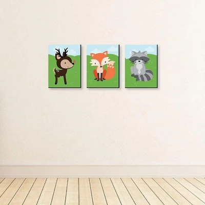 Big Dot Of Happiness Woodland Creatures - Gender Neutral Forest Animal Nursery Wall Art & Kids Room Decor - 7.5 X 10 Inches - Set Of 3 Prints 4 Big Dot Of Happiness Woodland Creatures - Gender Neutral Forest Animal Nursery Wall Art & Kids Room Decor - 7.5 X 10 Inches - Set Of 3 Prints - Image 2