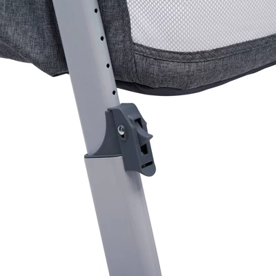 Simmons Kids' Dream Bedside Baby Bassinet Sleeper With Breathable Mesh And Adjustable Heights - Lightweight Portable Crib - Gray 13 Simmons Kids' Dream Bedside Baby Bassinet Sleeper With Breathable Mesh And Adjustable Heights - Lightweight Portable Crib - Gray - Image 11