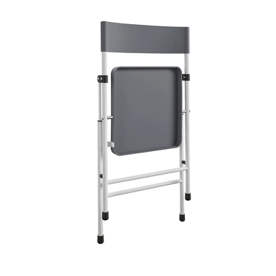 Cosco 3pc Kids' Activity Set With Folding Chairs Gray/White 4 Cosco 3pc Kids' Activity Set With Folding Chairs Gray/White - Image 2