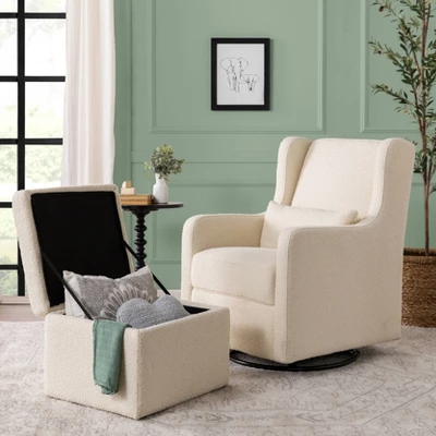 Carter's By DaVinci Adrian Swivel Glider With Storage Ottoman 9 Carter's By DaVinci Adrian Swivel Glider With Storage Ottoman - Image 7