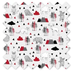 Bacati - Woodlands Red Black Gray 3 Pc Cotton Toddler Bed Sheet Set 14 Bacati - Woodlands Red Black Gray 3 Pc Cotton Toddler Bed Sheet Set -Baby Products GUEST 14861a40 44f0 4b94 a574 fdfb4d84ce96