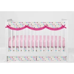 Bacati - Botanical Floral Birds Pink Multicolor 6 Pc Crib Bedding Set With Long Rail Guard Cover 18 Bacati - Botanical Floral Birds Pink Multicolor 6 Pc Crib Bedding Set With Long Rail Guard Cover -Baby Products GUEST 15456c47 0e85 4a61 92b4 12770e98d83c