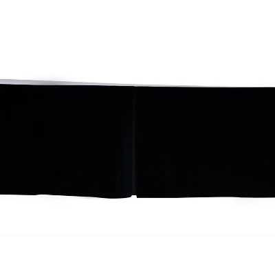 Bacati - Solid Crib/Toddler Bed Skirt - Black 4 Bacati - Solid Crib/Toddler Bed Skirt - Black - Image 2