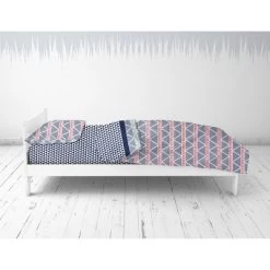 Bacati - Emma Coral/Mint/Navy Triangles Muslin 4 Pc Toddler Bedding Set 11 Bacati - Emma Coral/Mint/Navy Triangles Muslin 4 Pc Toddler Bedding Set -Baby Products GUEST 1677fc25 5971 4512 8cde 9904644dfa55