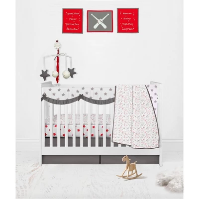 Bacati - Baseball Red/Grey Musical Mobile 5 Bacati - Baseball Red/Grey Musical Mobile - Image 3