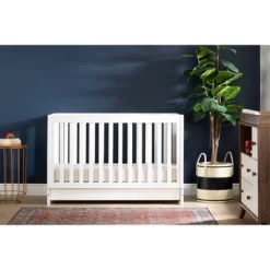 Yodi Crib With Drawer - White - South Shore