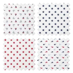 Bacati - Little Sailor Blue/Navy/Red Boys Muslin Swaddling Blankets Set Of 4 -Baby Products GUEST 1cd3f7bc c49a 4ca0 b59a 49a23b30d391