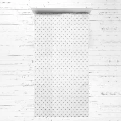 Bacati - Hearts Gray Muslin 3 Pc Toddler Bed Sheet Set 100 Percent Cotton