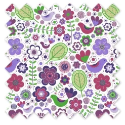 Bacati - Botanical Floral With Birds Purple Multicolor 100 Percent Cotton Universal Baby US Standard Crib Or Toddler Bed Fitted Sheet -Baby Products GUEST 1e484be5 c695 44ac b1c6 70118701d22e