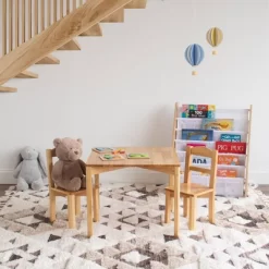 3pc Hayden Kids' Table And Chair Set Tan - Humble Crew -Baby Products GUEST 1f64cbac 079d 409f 903b 5644f101d667