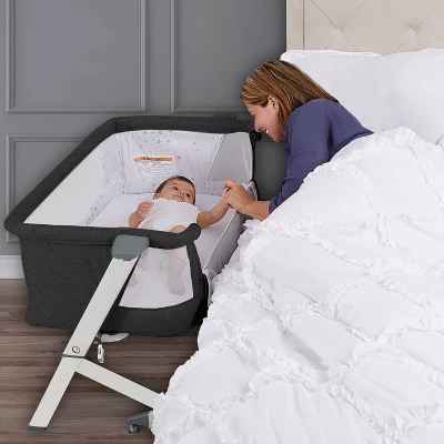 Evolur Stellar Bassinet And Bedside Sleeper - Black 5 Evolur Stellar Bassinet And Bedside Sleeper - Black - Image 3