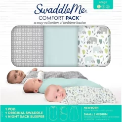 SwaddleMe By Ingenuity Comfort Pack Baby Elephant Baby Swaddle Wrap - S - 0-3 Months - 3pk 13 SwaddleMe By Ingenuity Comfort Pack Baby Elephant Baby Swaddle Wrap - S - 0-3 Months - 3pk -Baby Products GUEST 299abd26 96fd 4a2c af38 0711032fd79e
