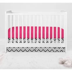 Bacati - Ikat Dots Leopard Pink Grey Girls 4 Pc Crib Set With Muslin Sleeping Sack -Baby Products GUEST 2a525706 a313 4c8e a18a 86bc62f8c9ff