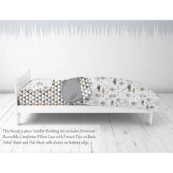 Bacati - Woodlands Beige/Gray 4 Pc Toddler Bedding Set -Baby Products GUEST 2c642a01 b2d7 4652 84a4 a48335da3f96