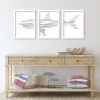 (Set Of 3) Nursery Shark Illustration By Jetty Home Framed Triptych Wall Art Set - Americanflat -Baby Products GUEST 2f972730 f3dc 48de a5d2 45c80a7656af