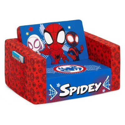 Delta Children Marvel Spidey And His Amazing Friends Kids' 2-in-1 Convertible Cozee Flip-Out Chair 5 Delta Children Marvel Spidey And His Amazing Friends Kids' 2-in-1 Convertible Cozee Flip-Out Chair - Image 3