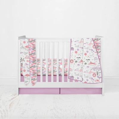 Jungle Safari Girls Lilac/Coral 2 Pack Muslin Swaddling Blanket 8 Jungle Safari Girls Lilac/Coral 2 Pack Muslin Swaddling Blanket - Image 6