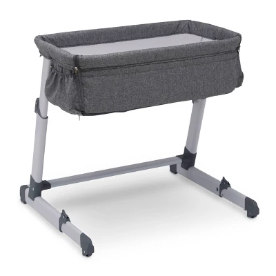 Simmons Kids' Dream Bedside Baby Bassinet Sleeper With Breathable Mesh And Adjustable Heights - Lightweight Portable Crib - Gray 10 Simmons Kids' Dream Bedside Baby Bassinet Sleeper With Breathable Mesh And Adjustable Heights - Lightweight Portable Crib - Gray - Image 8
