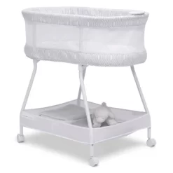 Delta Children Curve Bassinet - White And Gray 13 Delta Children Curve Bassinet - White And Gray -Baby Products GUEST 331c2e4a a17e 4ccc 9829 eeef4dc2979e