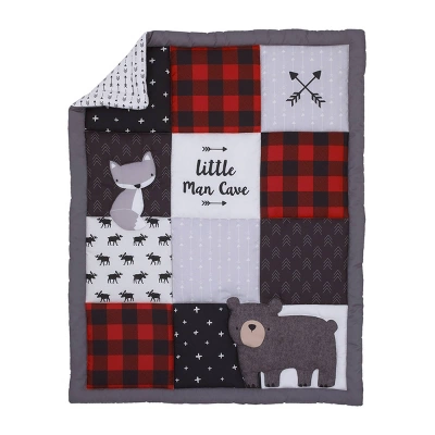 NoJo Little Man Cave Nursery Mini Crib Set - 3pc 3 NoJo Little Man Cave Nursery Mini Crib Set - 3pc