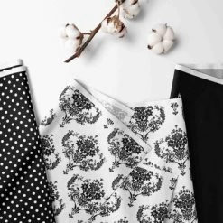 Bacati - Classic Damask Black/Grey/White 4 Pc Crib Bedding Set With Diaper Caddy