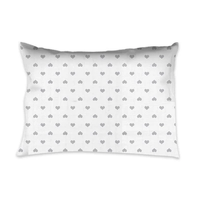 Bacati - Hearts Gray Muslin 3 Pc Toddler Bed Sheet Set 100 Percent Cotton 6 Bacati - Hearts Gray Muslin 3 Pc Toddler Bed Sheet Set 100 Percent Cotton - Image 4