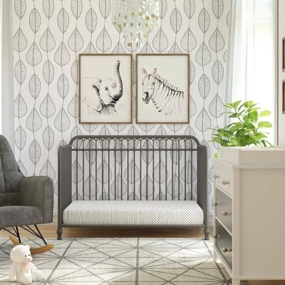 Room & Joy Emma 3-in-1 Convertible Metal Crib JMPA Certified - Gray 4 Room & Joy Emma 3-in-1 Convertible Metal Crib JMPA Certified - Gray - Image 2