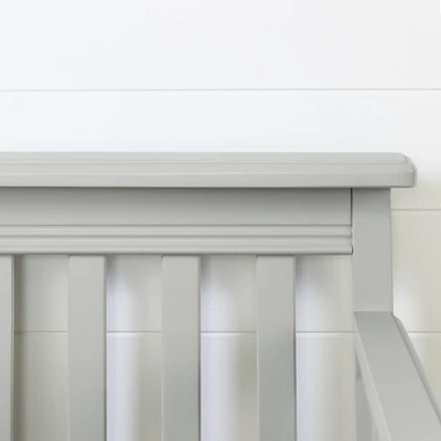 Cotton Candy Baby Crib 4 Heights With Toddler Rail - Soft Gray - South Shore 5 Cotton Candy Baby Crib 4 Heights With Toddler Rail - Soft Gray - South Shore - Image 3