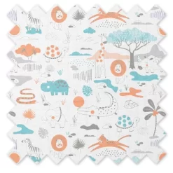 Jungle Safari Boys Aqua/Orange 2 Pack Muslin Swaddling Blanket 12 Jungle Safari Boys Aqua/Orange 2 Pack Muslin Swaddling Blanket -Baby Products GUEST 3824caf5 63ee 4800 97a0 d71880dd202e