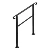 JOMEED UP040 1, 2, Or 3 Step Wrought Iron Transitional Entrance Handrail With Hardware For Outdoor Spaces, Walkways, Patios, And More, Black -Baby Products GUEST 39e45c86 ad39 46d3 bc9f 6d54ed2a7513