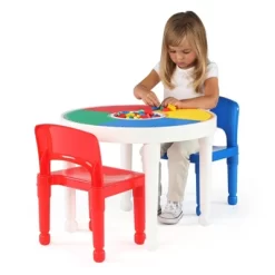3pc Round Plastic Construction Table With 2 Chairs And Cover Blue/Red/White - Humble Crew 11 3pc Round Plastic Construction Table With 2 Chairs And Cover Blue/Red/White - Humble Crew -Baby Products GUEST 3a0801cb 7d53 4135 86e4 17968d73505c