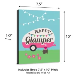 Big Dot Of Happiness Let's Go Glamping - Nursery Wall Art, Kids Room Decor & Camping Home Decorations - Gift Ideas -7.5 X 10 Inches - Set Of 3 Prints -Baby Products GUEST 3c25ffec af89 4335 9587 73aef50de176