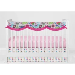 Bacati - Botanical Floral Birds Pink Multicolor 6 Pc Crib Bedding Set With Long Rail Guard Cover 17 Bacati - Botanical Floral Birds Pink Multicolor 6 Pc Crib Bedding Set With Long Rail Guard Cover -Baby Products GUEST 407cbe4f 67f0 42b1 be4d 7275c9ecdd81