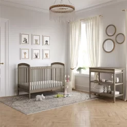 Little Seeds Sierra Ridge Ashton Open Changing Table With 2 Shelves, Gray -Baby Products GUEST 4097d387 dfa7 409f a0df 12b2db8472e6