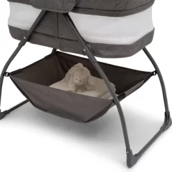 Delta Children TravelMate Compact Fold Bassinet - Gray Tweed -Baby Products GUEST 423e9097 49c6 4416 9109 11b423963828