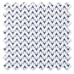 Bacati - Navy Deer Muslin 100 Percent Cotton Universal Baby US Standard Crib Or Toddler Bed Fitted Sheet -Baby Products GUEST 4532d5d7 df02 4261 b97d cadb44859321