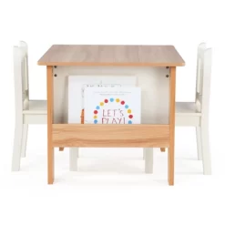 3pc Journey Collection Table And Book Rack With Chairs Natural/White - Humble Crew 11 3pc Journey Collection Table And Book Rack With Chairs Natural/White - Humble Crew -Baby Products GUEST 4ad23b2a cec5 44b7 8173 fb022ba87219