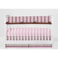 Bacati - Mod Dots Stripes Pink Fuschia Beige Chocolate 6 Pc Crib Bedding Set With Long Rail Guard Cover 17 Bacati - Mod Dots Stripes Pink Fuschia Beige Chocolate 6 Pc Crib Bedding Set With Long Rail Guard Cover -Baby Products GUEST 4bd4f785 a598 4ee9 9531 caca6f2d5d05