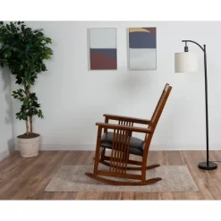 Gift Mark Mission Style Adult Rocking Chair With Brown Faux Leather Seat 7 Gift Mark Mission Style Adult Rocking Chair With Brown Faux Leather Seat -Baby Products GUEST 4c95303f 9243 4563 9586 8f363de850a2