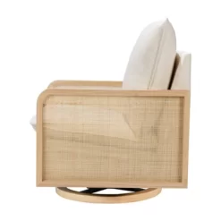 Babyletto Sumba Swivel Glider With Cane - Performance Cream Eco-Weave/Light Wood Base 9 Babyletto Sumba Swivel Glider With Cane - Performance Cream Eco-Weave/Light Wood Base -Baby Products GUEST 4d89032d df19 4167 9ee0 f70f0cd15764