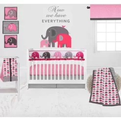 Bacati - Elephants Musical Mobile Pink/Grey -Baby Products GUEST 4f0ad9f3 a52b 4ae7 a684 53d58177b7e6