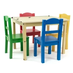 5pc Kids' Wood Table And Chair Set - Humble Crew -Baby Products GUEST 4f3c22a3 8410 41d5 8cb4 9e35ba953594