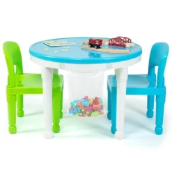 3pc Kids' 2 In 1 Round Activity Table With Chairs - Humble Crew 13 3pc Kids' 2 In 1 Round Activity Table With Chairs - Humble Crew -Baby Products GUEST 50c53ada 740d 4583 bc4b a3ca4cbf68d5